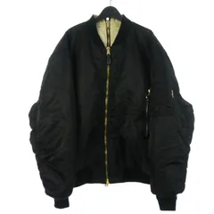 ヴェトモン ベトモン VETEMENTS × Alpha Industries リバーシブル ボンバー ジャケット MA-1 XS ブラック 黒 ホワイト 白のサムネイル
