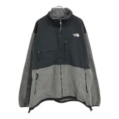 THE NORTH FACE ノースフェイス Denali デナリ フリースジャケット アウトドア バイカラー グレー(メンズ XXL)中古 古着 V0584