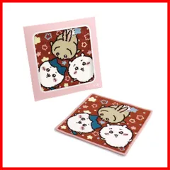 【新着商品】可愛い パッケージ入り 41-5090250 シェニール織 ピンク タオルハンカチ 約25×25ｃｍ キラキラ ちいかわ(Chiikawa)