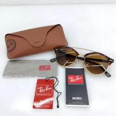 05w15906 レイバン Ray-Ban  クラブラウンド CLUBROUND  ゴールド/ブラウン  メンズ  51□19 145  サングラス  RB4346  【中古品】