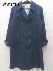 ◇ AS KNOW AS アズノゥアズ ベルト付き 長袖 トレンチ コート サイズレディース ネイビー レディース 【中古】 【1002800704385】のサムネイル