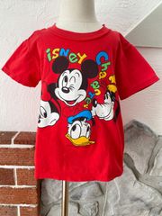 【Size 120】vintage ミッキー ミニー グーフィー ドナルド 半袖Tシャツ  DIA CLUB ヴィンテージ