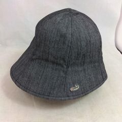 クロコダイル チューリップハット CROCODILE デニム風 ブラック 黒 サイズM