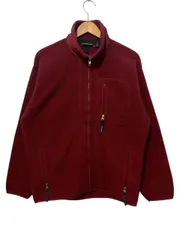 USA製 94年 pataginia シンチラジャケット フリース 雪なし エンジ M 90s パタゴニア Synchilla Jacket 25410 F4 古着