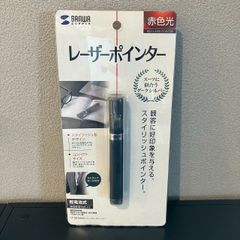 SANWA　SUPPLY　 レーザーポインター　LP-RD308DS　ダークシルバー