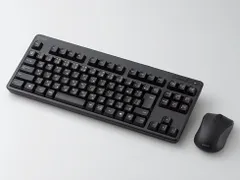 【新品・2営業日で発送】ELECOM エレコム ワイヤレスキーボード メンブレン式 コンパクトサイズ 省電力マウス付 ブラック TK-FDM105MBK