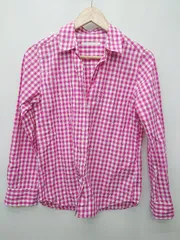 ◇ ⊂ URBAN RESEARCH DOORS ギンガムチェック 長袖 シャツ サイズONE ピンク レディース P  【1409090013768】
