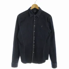 アルマーニ ジーンズ ARMANI JEANS デニムジャケット ジーンズ ロゴ M 紺 ネイビー /EEのサムネイル