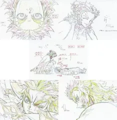 【中古】ポストカード 煉獄杏寿郎 展示原画ポストカードセット(5枚セット) 「劇場版 鬼滅の刃 無限列車編×ufotable Cafe 第二期 前半」