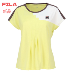 FILA  フィラ  テニス  ウェア  ゲームシャツ  Мサイズ  新品未使用  黄色白茶