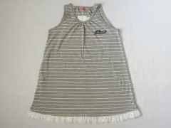 ★5 新品 未使用 シスタージェニィ シスタージェニー sister jenni 150cm アウトレット 子供服 女の子 チュニック ボーダー グレー ノースリーブ 春 夏 トップス ガールズ 女児 キッズ ジュニア 【中古】 ユーズド