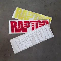 【ステッカー】ラプターライナー　LOGO　22.5cm×7cm（レッド）（ライムグリーン）（ホワイト）RAPTORLINER