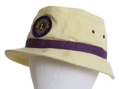 【お得なクーポン配布中!】 80s USA製 ワッペン 刺繍 バケット ハット メンズ レディース M 古着 帽子 キャップ ヴィンテージ サファリ ワンポイント シンプル 当時物