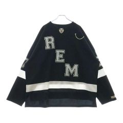 READY MADE (レディメイド) 23SS GAME SHIRT ロゴワッペン ゲームシャツ 長袖Tシャツ ロングスリーブカットソー RE-P0-BK-00-00-249 ブラックのサムネイル