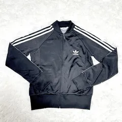 ★adidas★アディダス トレフォイルロゴ  トラックジャケット SST 3ストライプ  黒 ブラック 95 M