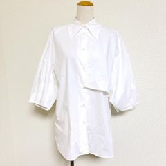 アドーア 麻混オックスパイピングブラウス 黒 38 リネン混 - メルカリ