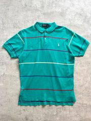 90's Polo Ralph Lauren border polo shirt made in U.S.A.