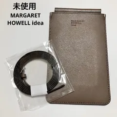 未使用 定価1.7万 MARGARET HOWELL idea マーガレットハウエルアイデア スマホショルダー スマホポーチ レディース 本革 牛革 レザー モカ かわいい　おしゃれ