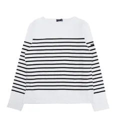 セントジェームズ SAINT JAMES NAVAL ロングTシャツ 長袖 ボーダー レディース メンズ ホワイト ブラック ボートネック 長袖 トップス カットソー ファッション 人気 ブランド おしゃれ 誕生日 記念 プレゼント ギフト 送料無料