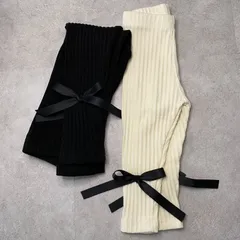 【aosta】リボンレギンス  韓国子供服　人気ブランド　アオスタ