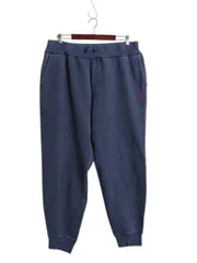 【お得なクーポン配布中!】 ポロ ラルフローレン ポケット付き スウェット パンツ メンズ XL / 裏起毛 トレーナー ヘビーウェイト イージーパンツ ワンポイント 青 紺