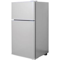 【送料無料】小型冷蔵庫 silver 60L 2ドア 静音 省エネ 一人暮らし向け 銀　SILVER　冷蔵庫　8段階温度調節　冬用切替スイッチで季節に応じて調整可能　 耐熱天板