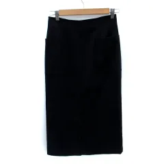 ナチュラルビューティーベーシック NATURAL BEAUTY BASIC タイトスカート ロング丈 M 紺 ネイビー /SM25