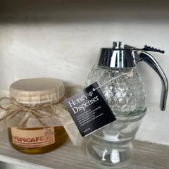 令和7年採蜜　国産はちみつ　あかしあ　内容量430g と蜂蜜サーバーセット　生蜂蜜　非加熱