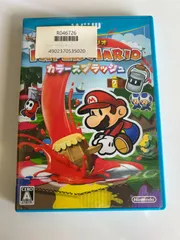 B-14　Nintendo/任天堂　WiiU　ソフト　ペーパーマリオ　カラースプラッシュ　ゲームソフト