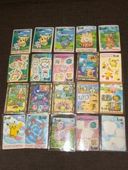 (S5240) 当時物 ポケモン ポケットモンスター pokemon シールダス ファンシーグラフィティ 17枚セット＋おまけ まとめ売り ピカチュウ ヒトカゲ ゼニガメ フシギダネ  トゲピー キャタピー メタモン