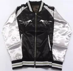【中古】アウターウェア DABA 10周年記念DABAジャン ブラック×ホワイト Sサイズ アベマショッピング受注生産限定
