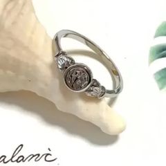 【 ハワイアンジュエリー 】 スクロール コイン リング ( シルバー ) サージカルステンレス SUS 316L                  金属アレルギー対応 / つけっぱなし 錆びない アクセサリー / 送料無料 / ギフト ラッピング プレゼント