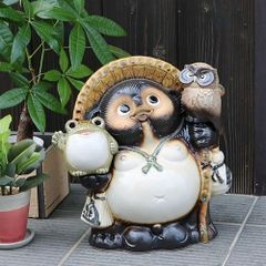 信楽焼 20号開運狸 高さ64㌢ たぬき タヌキ 狸 しがらきやき お買い得