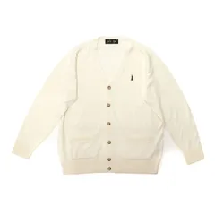 イーストボーイ カーディガン EASTBOY メリノウール混カーディガン12G スクール メリノウール Vネック 女子高生 レディース 5206509 オフホワイトxネイビー(900)