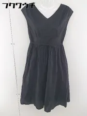 ◇ N. Natural Beauty Basic ノースリーブ 膝丈 ワンピース サイズM ブラック レディース  【中古】 【1111180002094】