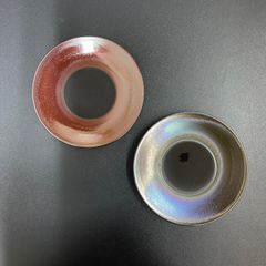 【ペアセット】美濃焼　19㎝プレート　前菜皿　取皿　窯変釉