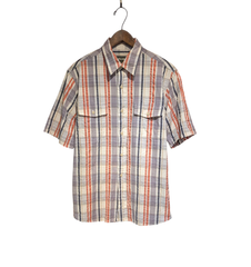 00s〜 Eddiebauer searsucker nanotex fabric CheckShirt
