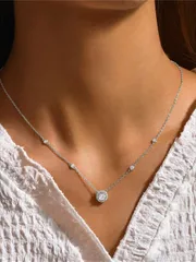 ジュエリー レディース ネックレス ペンダント シンプル デザイン シルバー ネックレス 925素材 ハートカット 天然石付き ゴールド