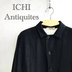 【美品】イチアンティークス　黒 リネン ジャケット ICHI Antiquites (イチアンティークス) Antiquites noir リネン