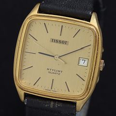 TISSOTティソ seven自動巻 ブルー文字盤 スクエア デイト メンズ 