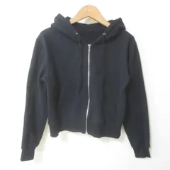 D543　URBAN RESEARCH　アーバンリサーチ　ブラック　パーカー　ジップアップ　F