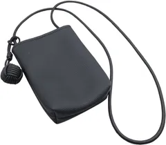 Crossmarbery(クロスマーベリー) スマホポーチ 可愛い 軽量 ショルダー バッグ 縦型 ミニ コンパクト シンプル ショルダーバッグ 斜めがけ 携帯ポーチ ポシェット 肩掛け CY108-Black(ブラック)