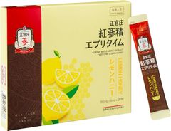 正官庄(ジョンガンジャン) 紅参精エブリタイム レモンハニー 10ml×20包 韓国産 高麗人参 濃縮エキス 1包1000mg 朝鮮人参 紅参(ホンサム) コストコ 国内正規品