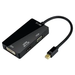 Mini DisplayPort1.2/Thunderbolt to HDMI/DVI/VGA 変換アダプタ Mini DP1.2-DVI(24+1)ピン/VGA ミニ D-Sub 15ピン/HDMI4K2K 2160P(ブラック、ホワイト)2カラー選択
