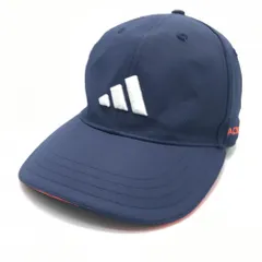 ★値下げ★【超美品】アディダス キャップ ネイビー×レッド ロゴ刺しゅう  フリーサイズ  ゴルフウェア 2022年モデル adidas