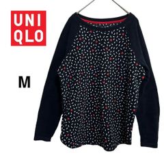 M UNIQLO ユニクロ ディズニー ミッキー 部屋着 ルームウェア Mサイズ 長袖 ブラック 1枚でもレイヤードでも着やすいベーシックな形のロングTシャツは、ロングシーズンでお楽しみいただけます♪ T117_a224