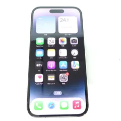 SIMフリー iPhone 14 Pro 128GB スペースブラック MPXU3J/A バッテリー最大容量82％ ※中古/利用-