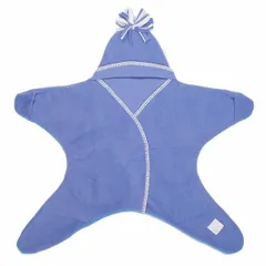 【数量限定セール1点限り！】Tuppence&Crumble タッペンスアンドクランブル 星型フリースアフガン スターラップ 4-10M スカイブルー 1個【送料無料】