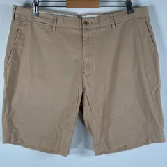 古着 ポロ・ラルフローレン POLO RALPH LAUREN ショートパンツ チノパン ポロチノ 大きいサイズ ワンポイントロゴ w38  ベージュ メンズ