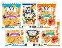 雪の宿 3種セット, はちみつチーズ・発酵バターキャラメル,・キャラメルチーズ,せんべい,甘じょっぱい